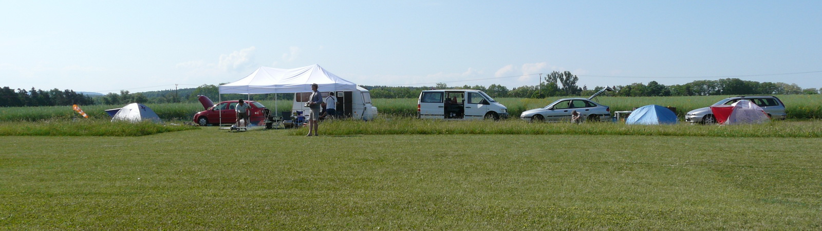 celkový pohled na air camping